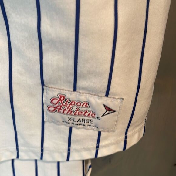 Mets MLB # three jersey vintage Ripon  athletic xl  made in Berlin Wisconsin. - Picture 2 of 6